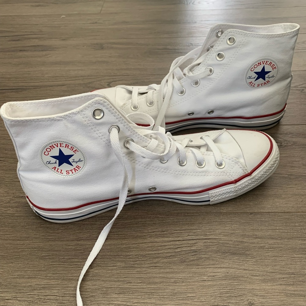 Converse all star chuck Taylor high top men’s 10.5 white